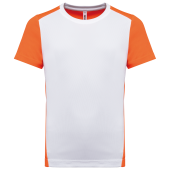 White / Fluorescent Orange