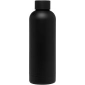 Spring 500 ml RCS-gecertificeerde gerecyclede roestvrijstalen koperen vacuümgeïsoleerde fles - Zwart Spring 500 ml RCS-gecertificeerde gerecyclede roestvrijstalen koperen vacuümgeïsoleerde fles - Zwart