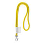 Polyester 2-kleurige koord-lanyard met full color label