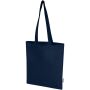 Madras Blend draagtas van 140 g/m² GRS gerecycled katoen 7 l - Navy