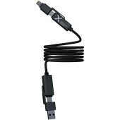 SCX.design C59 magnetische siliconen oplaadkabel van 100 W - Zwart