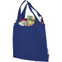 Bungalow opvouwbare polyester boodschappentas 7L - Koningsblauw
