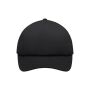 5 Panel Polyester Mesh Cap for Kids black/black