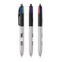BIC® 4 Colours Glacé with Lanyard 4 Colours Glacé BP LP Silver_UP black_RI black