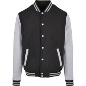 black/heather grey