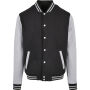 Basic College Jacket black/heather grey XS