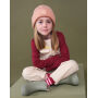 Kids Deep Cuffed Tonal Patch Beanie - Natural Stone - 3-8 YRS Kids Deep Cuffed Tonal Patch Beanie - Natural Stone - 3-8 YRS