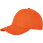 Davis 6 panel cap - Oranje