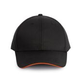 black/orange