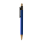 COPLA Balpen metaal met brede bamboe clip - donkerblauw