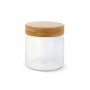 Canister glas & bamboe 600ml - Transparant