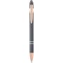 Nanna balpen met roségouden afwerking (blauwe inkt) - Twilight Grey