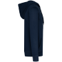 Ecologische uniseks sweater met rits en capuchon French Terry Washed Navy Blue S