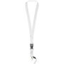 Sagan lanyard met afneembare gesp en telefoonhouder - Wit