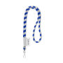 Polyester 2-kleurige koord-lanyard met full color label
