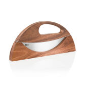 AdHoc Wave Universeel hakmes en pizzasnijder, bruin