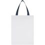 Smartfold papieren tas van 210 g/m² met lintgrepen en een glanzende laminaatlaag - 24 x 10 x 32 cm - Blauw Smartfold papieren tas van 210 g/m² met lintgrepen en een glanzende laminaatlaag - 24 x 10 x 32 cm - Blauw