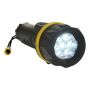 7 LED Rubber Zaklamp yellow/black one size