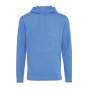Iqoniq Torres gerecycled katoen hoodie ongeverfd, heather blue (M)