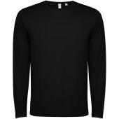 Estoril unisex T-shirt met lange mouwen - Zwart - XS