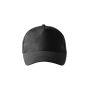 Cap unisex 5P black adjustable