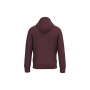 Ecologische uniseks sweater met capuchon Dark Cherry XL