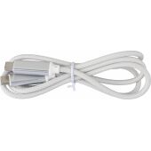 Nylon oplaadkabel Claudia - zwart