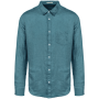 Linnen herenoverhemd Adriatic Blue XS Linnen herenoverhemd Adriatic Blue XS