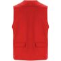 Venera 200 g/m2 werkvest met V-hals en meerdere zakken - Rood - S