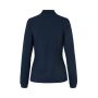 Poloshirt met lange mouw | stretch | dames - Marine, 4XL