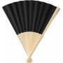 Bamboe handwaaier Elio zwart Bamboe handwaaier Elio zwart