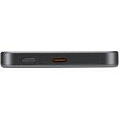 Avis 5000 mAh RCS powerbank van gerecycled aluminium met magneetsluiting - Donkermetaal
