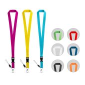 ANQUETIL. Polyester lanyard met metalen karabijnhaak