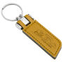 Sleutelhanger P02694, Kunstleder, Geel