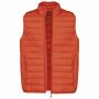 Men’s lightweight sleeveless down jacket burnt ochre 3XL