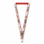 Polyester keycord met gesublimeerde satijnen overlay