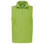 Bodywarmer van microfleece heren lime S