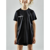 EVOLVE TEE JR BLACK 122/128