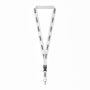 Afneembare lanyard van biologisch katoen met zeefdruk Afneembare lanyard van biologisch katoen met zeefdruk