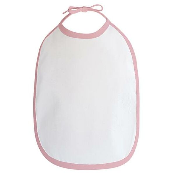 Baby Bib white/babypink one size Baby Bib white/babypink one size