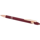 Nanna balpen met roségouden afwerking (blauwe inkt) - Bordeaux rood
