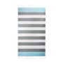 Hamam Marine Towel, 100% cotton, 100 x 180 cm. Anthracite/Turquoise