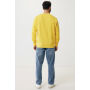 IQONIQ Etosha lichtgewicht gerecycled katoen sweater, geel (S)