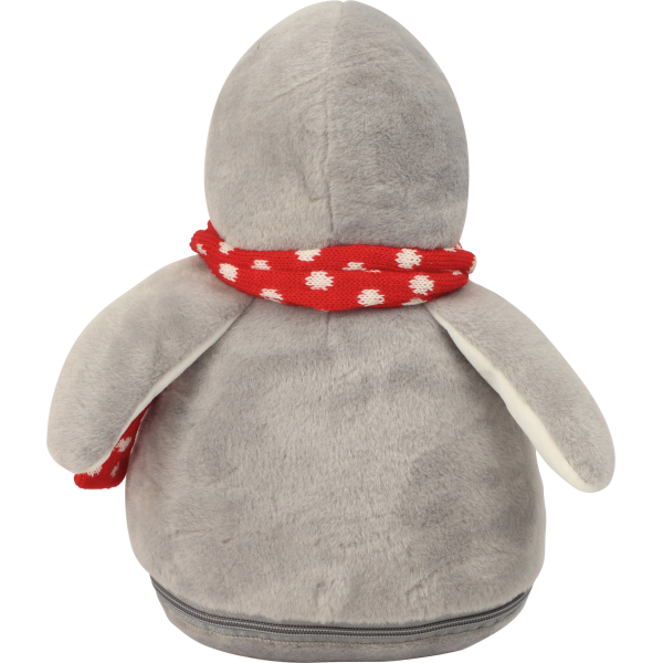 Pinguin met rits Grey / White One Size Pinguin met rits Grey / White One Size