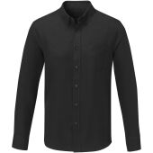 Pollux herenoverhemd met lange mouwen - Zwart - 5XL