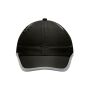 6 Panel Micro-Edge Sports Cap black/light grey one size 6 Panel Micro-Edge Sports Cap black/light grey one size