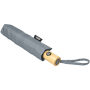 Bo 21” opvouwbare automatische gerecyclede PET paraplu - Grijs