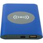 Juice type-C draadloze powerbank van 4000 mAh van gerecycled aluminium - Koningsblauw