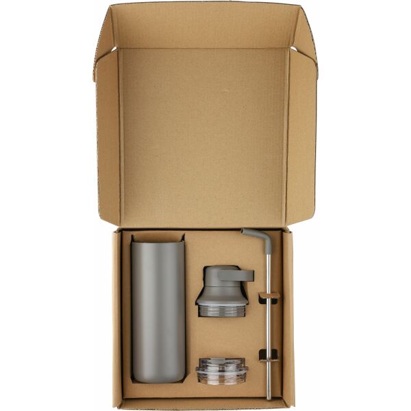 Roestvrijstalen dubbelwandige drinkfles (500 ml) Omari zwart Roestvrijstalen dubbelwandige drinkfles (500 ml) Omari zwart