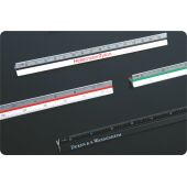 Aluminium driehoeksliniaal zilver